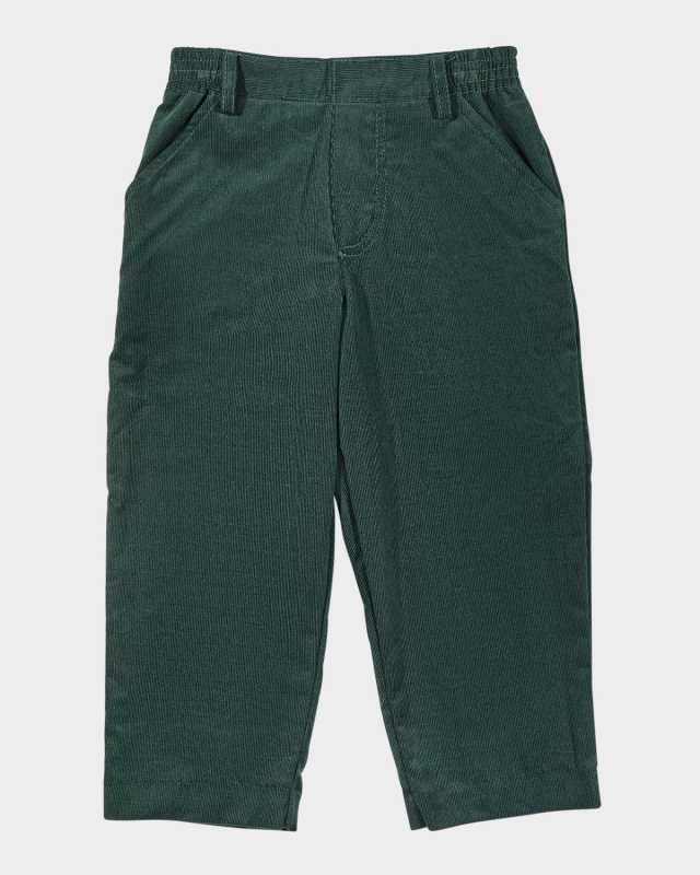 Boy's Cotton Corduroy Straight-Leg Pull-On Pants, Size 12M-18